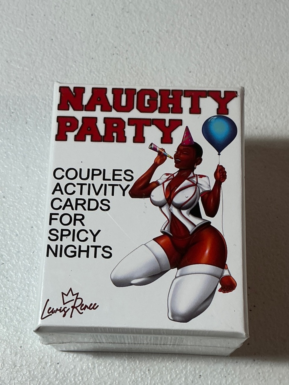 Naughty Party Couples Activity Cards - White/Red